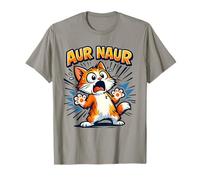 AUR Naur Cat Meme Acento Australiano Argot Australiano Oh No Humor Camiseta