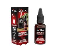 AURA | Aceite Esencial para Humidificador | 100% Puro | 25ml | 0% Alcoho (25ml, Frutos Rojos)