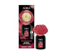 AURA. Ambientador Flor Perfumada para el hogar 40ml. Aroma a Frutos Rojos. Más de 4 semanas de duración