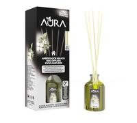 AURA | Ambientador Mikado con Varillas | Larga Duración 8 Semanas | 0% Alcohol | 50ml | (Flor de Algodón, 50ml)