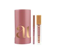 Aura by Helena Coelho Coffret Regalo Pack Kit Maquillaje Mujer Signature Lips Pintalabios 8:44 4ml y Lápiz de Labios 8:44 0,35g con Caja