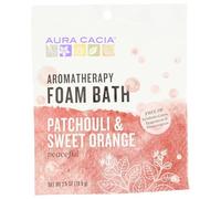 AURA CACIA - Aromatherapy Foam Bath Patchouli Sweet Orange - 6 x 2.5 oz. Packets