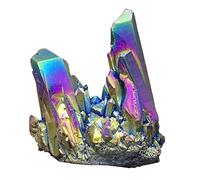 Aura Cristal de Cuarzo Titanio Bismuto Silicio vug Arco Iris