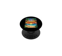 Aura Farming Beach Sunset Pixel Gen Z Slang Genz PopSockets PopGrip Adhesivo