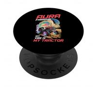Aura Farming Tractor Mi Estilo es mi Tractor Amante PopSockets PopGrip Adhesivo