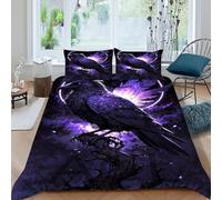 Aura Funda Edredon 3 Piezas con Impresión En 3D Fantasy Sky Bird con 2 Fundas De Almohada King（220x240cm） 100% Microfibra Juego De Cama para para Niñosy Hombres