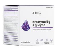 Aura Herbals - Monohidrato de Creatina 5 g + Glicina en sobres (30 unidades)