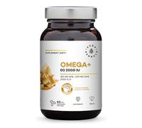 Aura Herbals - Omega+ con Vitamina D3 2000 UI (60 cápsulas blandas)