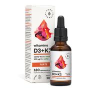 Aura Herbals - Vitamina D3 4000 IU + K2 Forte de Aura Herbals (30 ml)