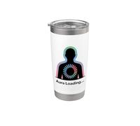Aura Loading Gen Z Slang Divertido Vaso térmico de acero inoxidable de doble pared