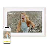 Aura Carver - Marco de fotos digital WiFi de 10.1 pulgadas, el mejor marco digital para regalo, envía fotos desde tu teléfono, configuración rápida y fácil en la aplicación Aura, almacenamiento