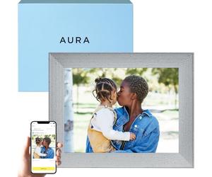 Aura Marco de Fotos Digital Mason Luxe Pantalla 2K Wi-Fi de 9,7 Pulgadas | El Mejor Marco Digital para ofrecer | Envía Tus Fotos Desde tu teléfono | Instalación rápida y Sencilla con la aplicación