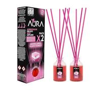 Aura | Pack 2 Ambientador Mikado | 30ml | 100% Puro | Duración 4 Semanas | 2x30ml | 0% Alcohol (Aroma a limpio, 2x30ml)