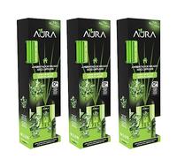 AURA | Pack 3 Ambientador Mikado con Varillas | Aroma Dama de Noche | Larga Duración 4 Semanas | 0% Alcohol | 3x30ml