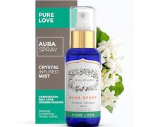 Aura Spray para atraer “ Amor Puro ” con Energía de cristales sanadores y aceites Esenciales naturales Jasmin, Ylang Ylang y Chempaka - Hecho a mano en Bali, bendecido bajo la luna llena - 100ml