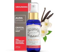 Aura Spray para Enraizar con Energía de Cristales sanadores y aceites Esenciales Naturales de Vainilla y Clavo de Olor