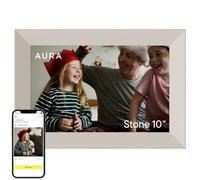 Aura Marco de fotos digital de piedra, pantalla HD de 10.1 pulgadas, el mejor marco digital para regalo, envía fotos directamente desde tu teléfono, configuración rápida y fácil a través de WiFi