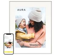 Aura Walden - Marco de Fotos Digital WiFi de 15 Pulgadas | El Mejor Marco Digital de Wirecutter para Regalar | Envía Fotos Desde tu teléfono | Configuración rápida y fácil en la aplicación Aura |