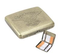 Aurafly Pitilleras para Cigarrillos, Pitilleras para Cigarrillos para Mujer Hombre Pitillera, Pitillera de Metal Vintage Portátil Tabaco Box Capacidad para 20 Cigarrillos con Caja de Regalo(Águila)