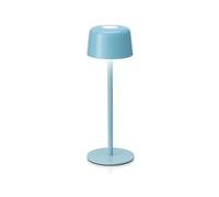 Auraglow Lámpara de mesa recargable, lámpara táctil portátil inalámbrica con 3 niveles de brillo, LED regulable para dormitorio, escritorio, sala de estar, pasillo, salón, jardín y patio (azul, 1