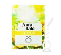 AuraHale Anillo difusor nasal, aroma a limón para un estado de ánimo brillante, mente aguda y apoyo inmunológico, aromaterapia portátil, silicona de grado médico, infusión de aceite esencial orgánico