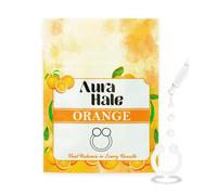 AuraHale Anillo difusor nasal, aroma a naranja para un enfoque fresco, mente energizada y refuerzo inmunológico, aromaterapia portátil, silicona de grado médico, infusión de aceite esencial orgánico