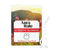 AuraHale Anillo difusor nasal, aroma de flor de sol para un estado de ánimo radiante, equilibrio hormonal y armonía interior, aromaterapia portátil, silicona de grado médico, infusión de aceite