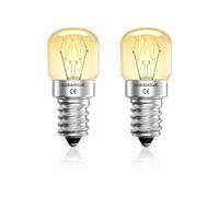 Aurahome Bombilla de Sal E14, Bombilla Horno 25W, Resistente a 300 grados, 150LM 2400k Bombilla E14 para Nevera Blanco Cálido, AC220-240V