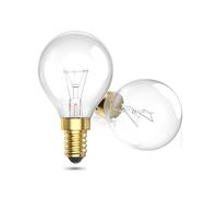 Aurahome Bombilla Horno 300 Grados E14, Regulable Luz Cálida 2700K Bombilla E14 Lampara de Sal G45 42W 300LM para Microondas/Lampara Sal/Lámparas de Mesa/Lámparas de Pie/Nocturnas (2 Unidad