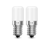 Aurahome Bombillas LED E14 Blanco Cálida 2700K, 1.5W Bombilla Frigorifico LED Equivalente a 15W para Nevera/Luz Nocturna/Lámpara de Sal/Campana Extractora/Máquina de Coser (2 unidades