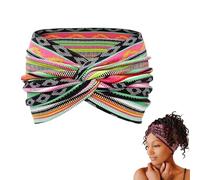Aurali Printed Cross Wide Headband,Printed Cross Yoga Headband,Acssart Headbands,Non Slip Soft,Perfect for Yoga, Travel, or Everyday Vibes (C)