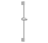 Auralum Barra de Ducha 65cm de Acero Inoxidable, Columna Sin Grifo con Soporte de Alcachofa Ducha 360° Giratorio Ajustable, Compatible con Agujeros Existentes de Montaje (Cromo)