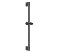 Auralum Barra de Ducha 65cm de Acero Inoxidable, Columna Sin Grifo con Soporte de Alcachofa Ducha 360° Giratorio Ajustable, Compatible con Agujeros Existentes de Montaje (Negro)