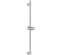 Auralum Barra de Ducha 90cm de Acero Inoxidable, Columna de Ducha sin Grifo con Soporte Ajustable 360°, Ø22mm Compatible con Agujeros Existentes (0-80cm), Estilo Minimalista para Renovación, Cromo