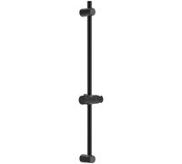 Auralum Barra de Ducha 90cm de Acero Inoxidable, Columna de Ducha sin Grifo con Soporte Ajustable 360°, Ø22mm Compatible con Agujeros Existentes (0-80cm), Estilo Minimalista para Renovación, Negra