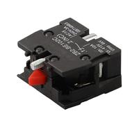 Auratrove 10 interruptores de botón momentáneos ZB2-BE101C/ZB2-BE102C NO/NC 10A 600V bloque de ajuste a presión para panel de control