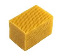 Auratrove 30 hojas de base de cera de abeja natural de 13,2 x 9 cm para construcción de nidos, kit de equipo de apicultura para producción de miel y fabricación de velas DIY