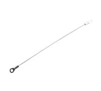 Auratrove 4 cables de sujeción de puerta de armario de acero inoxidable, 200 mm, limitador de bisagra de cuerda de alambre recubierto de nailon para cajón de armario de cocina, tope de ángulo