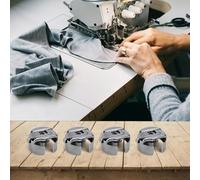 Auratrove 4 fundas de bobina de bordado industrial, compatibles con máquinas Barudan Tajima SWF Happy Machines, tamaño L de 7/8 pulgadas con resorte de cierre trasero