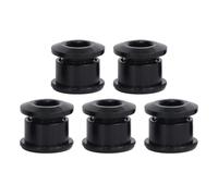 Auratrove 5 tornillos de cadena individuales 7075 de aleación de aluminio CNC, tornillos de biela para bicicleta de montaña, 9,5 mm, kit de fijación ligero para rueda de cadena, color negro