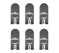 Auratrove 6 clips de cinturón con tornillo N435687 para atornilladora DCF620 DCF620B DCF622 para paneles de yeso, gancho de repuesto de acero para montaje de carcasa de taladro, color plateado