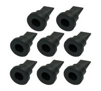 Auratrove 8 válvulas de pico de pato de repuesto para inodoros asistidos por presión, compatible con inductor de aire BU100505 y modelos 503 503H, pieza de descarga de alta n goma negra