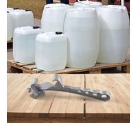 Auratrove Abridor de cubos de metal y llave de tapa para cubos de pintura, abridor de latas de aleación de aluminio para cubos de plástico y hierro, taller en casa