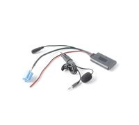 Auratrove Adaptador de audio AUX para coche, reproductor de música inalámbrico con micrófono para unidad principal blaupunkt, llamadas manos libres y sonido estable