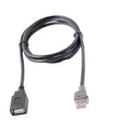 Auratrove Adaptador de entrada de audio auxiliar para coche, cable USB de 4 pines para Hyundai y KIA Media Data Wire, conector negro de instalación directa de 100 cm