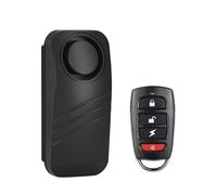 Auratrove Alarma antirrobo para motocicleta eléctrica, sensor de vibración de 110 dB con control remoto, IP55 resistente al agua, dispositivo de seguridad ABS negro