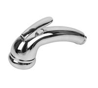 Auratrove Alcachofa de ducha con gatillo ABS cromado con control de flujo de encendido/apagado para caravana y barco, compatible con punto de ducha externo cometa Roma