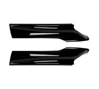 Auratrove Alerón lateral de parachoques delantero de ABS, compatible con BMW Series F10 F11 M Sport 2010-2017, calcomanías de aspecto de carbono negro