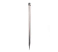 Auratrove Anclaje de tierra para antena de onda corta, base de aleación de aluminio para radio Pac-12 JPC-7 GP20 HF, 240 mm x 10 mm, color plateado