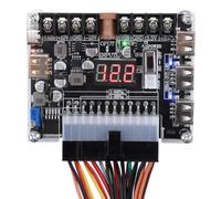 Auratrove ATX - Placa adaptadora de fuente de alimentación de 20/24 pines con pantalla de voltaje, módulo de carga rápida USB-A/C PD para pruebas de fuente de alimentación de computadora y proyectos